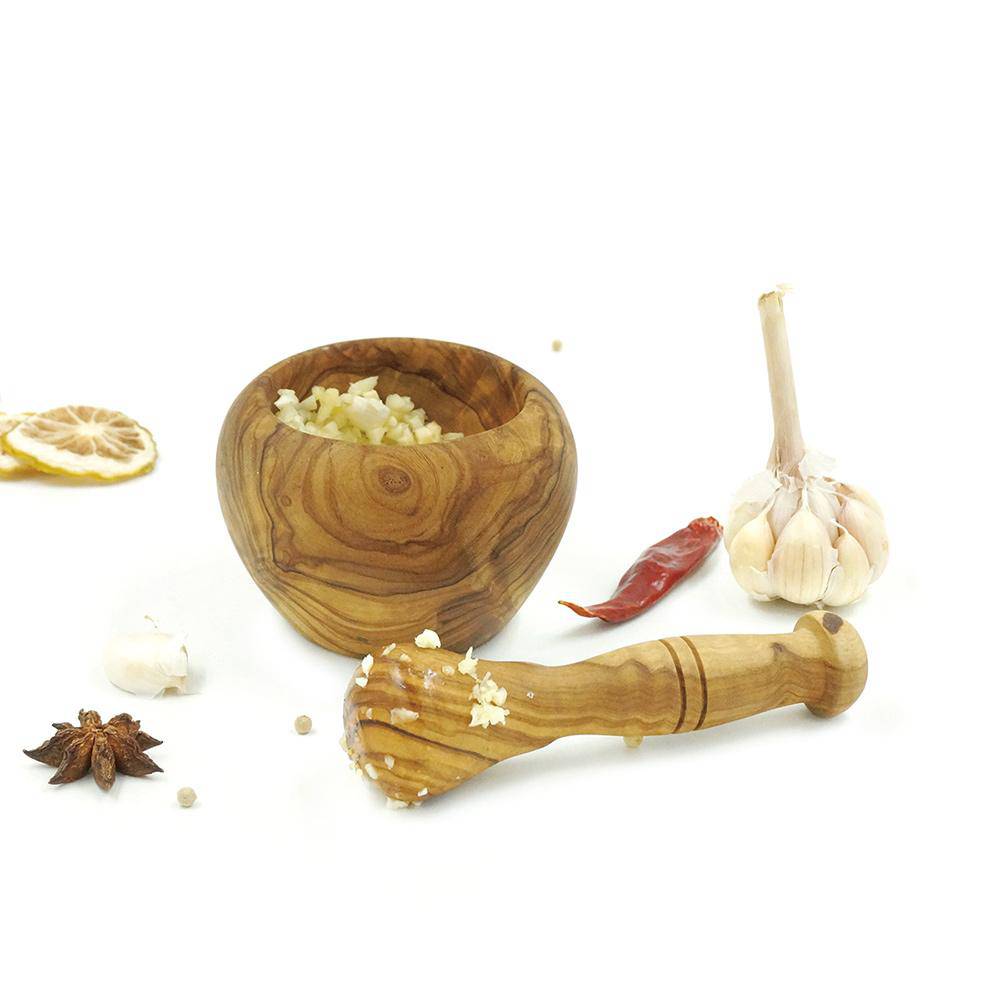 Olivewood Mortar & Pestle by Peterson Housewares & Artwares