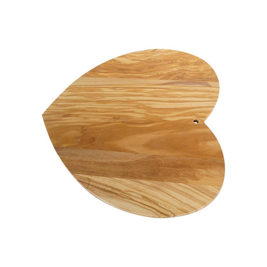 OLIVEWOOD HEART-shape CUTTING BOARD 13.5 x 13" by Peterson Housewares & Artwares