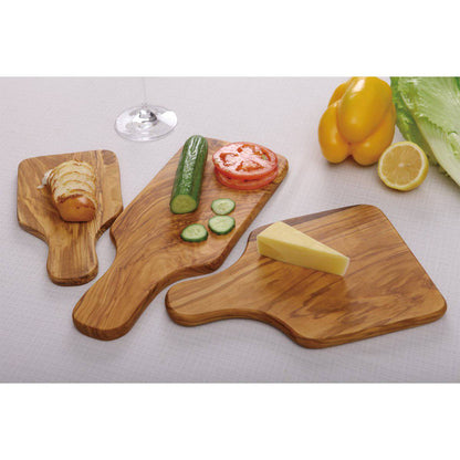 OLIVEWOOD PADDLE-handle CUTTING BOARD by Peterson Housewares & Artwares