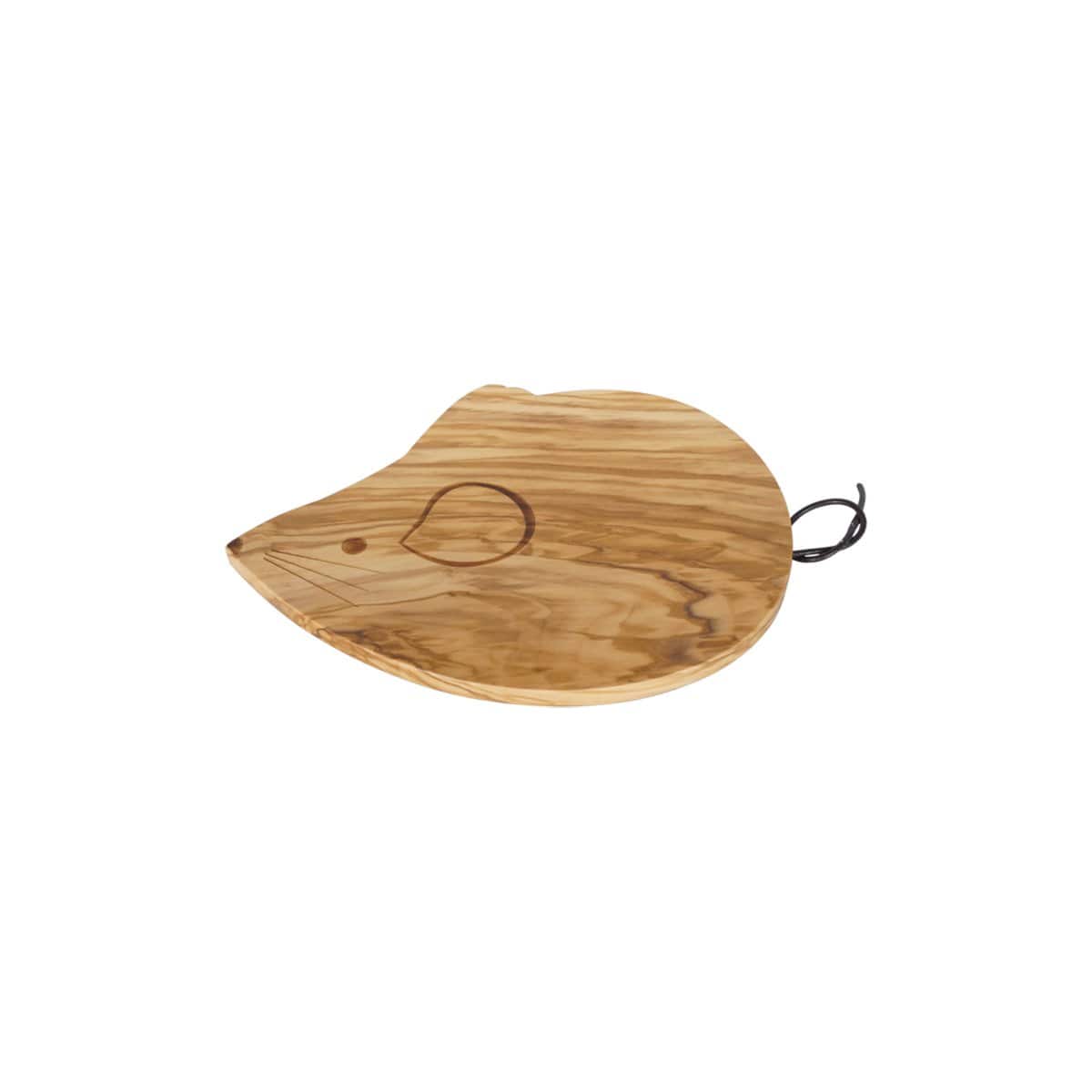 OLIVE WOOD MOUSE-shape CHEESE BOARD 10" x 9.5" by Peterson Housewares & Artwares