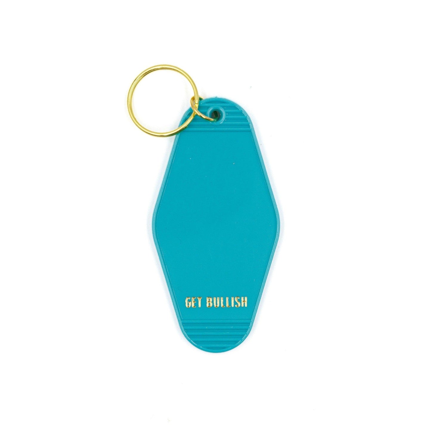 OMG I DGAF Motel Keychain in Aqua Blue by The Bullish Store