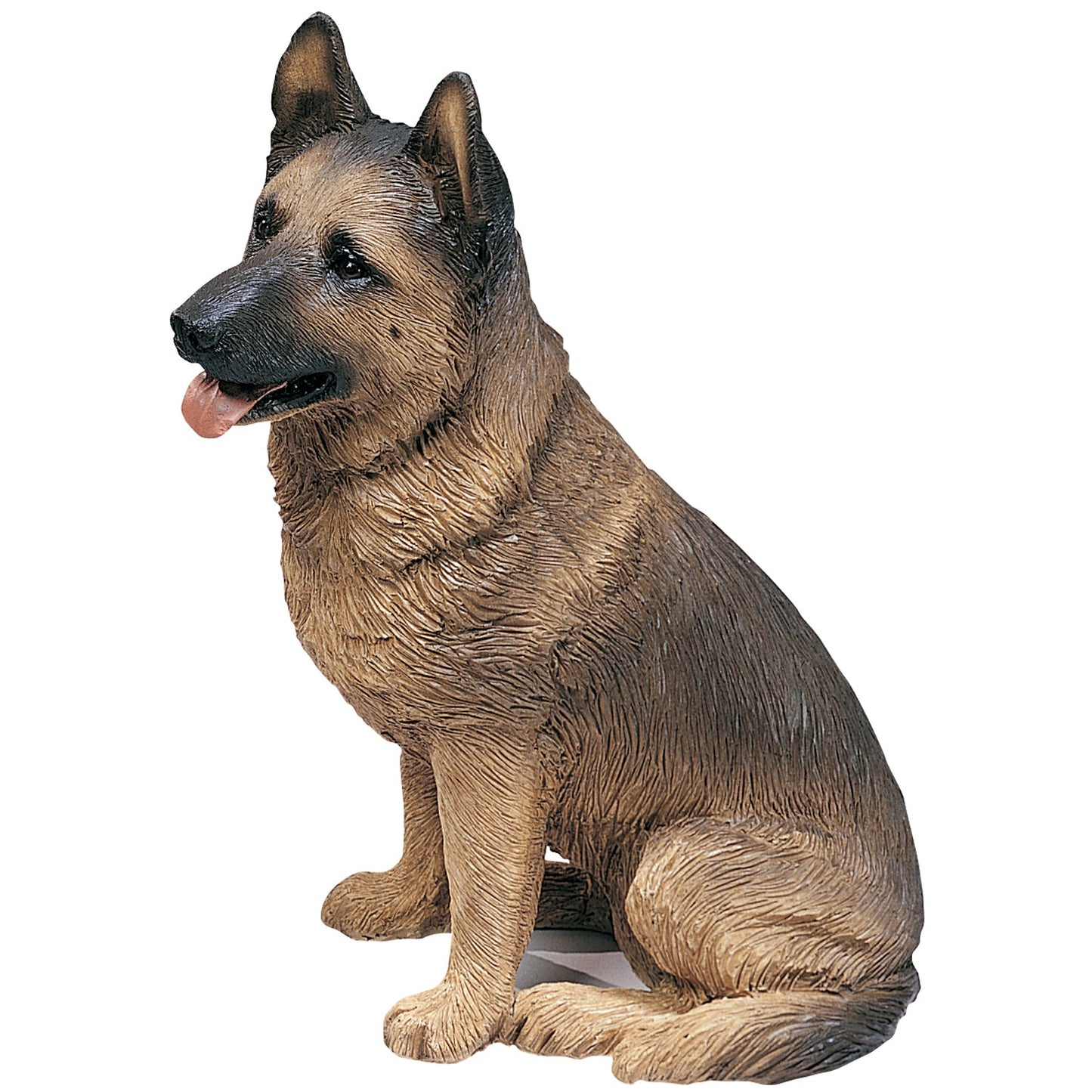 Sandicast "Original Size" Sitting German Shepherd Dog Sculpture by Present Paper