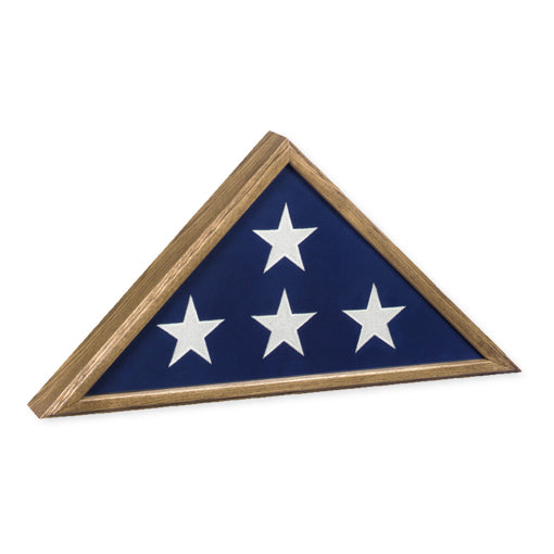 Sergeant Flag Case, Personal Inscription Engraving - Oak Color. by The Military Gift Store