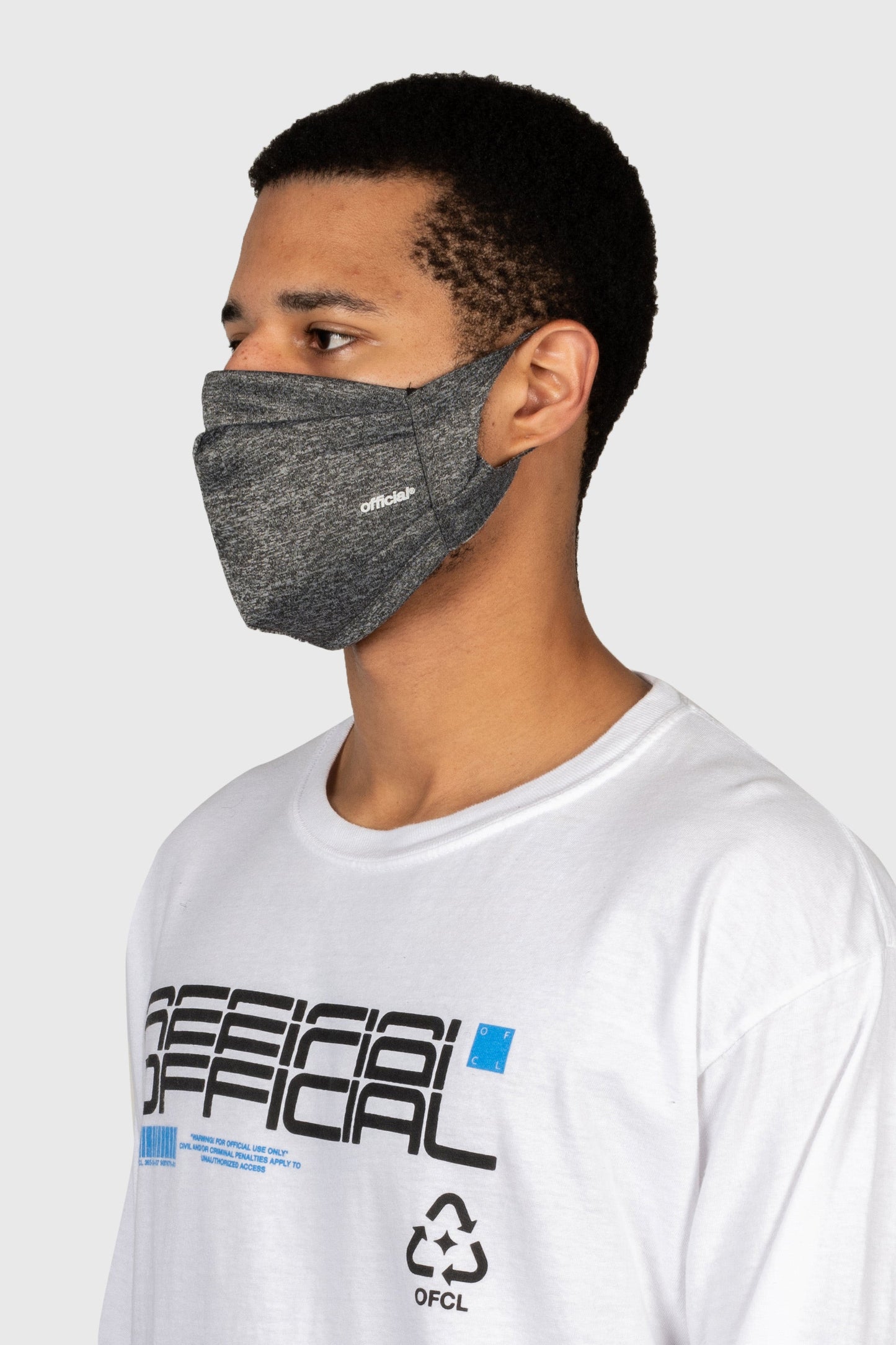 Performance Face Mask (Heather Grey) by The Official Brand