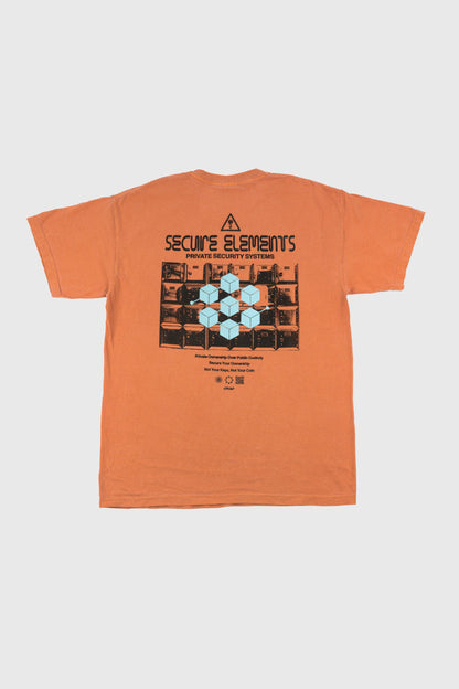 Secure Elements T-Shirt (Distressed Orange) by The Official Brand