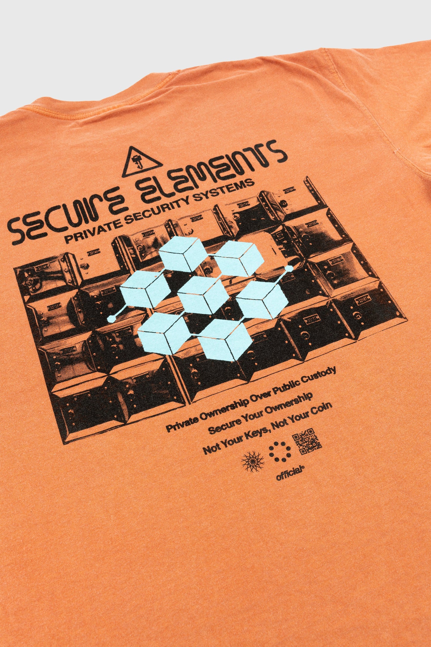 Secure Elements T-Shirt (Distressed Orange) by The Official Brand