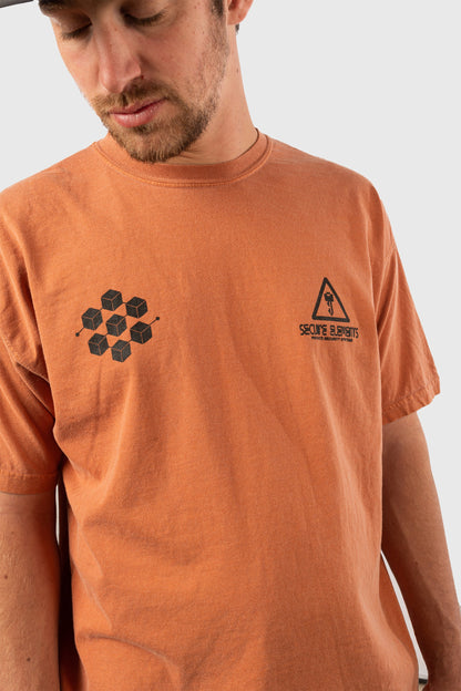 Secure Elements T-Shirt (Distressed Orange) by The Official Brand