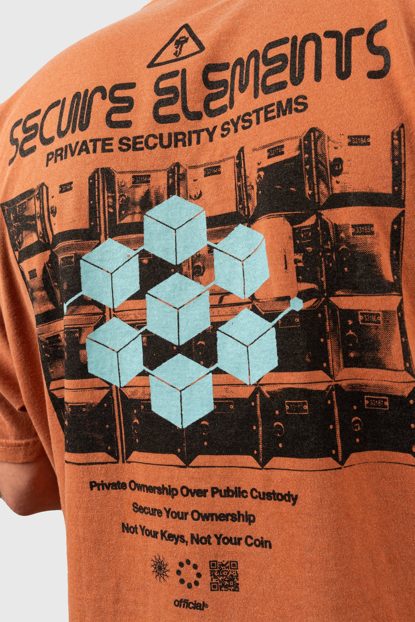 Secure Elements T-Shirt (Distressed Orange) by The Official Brand