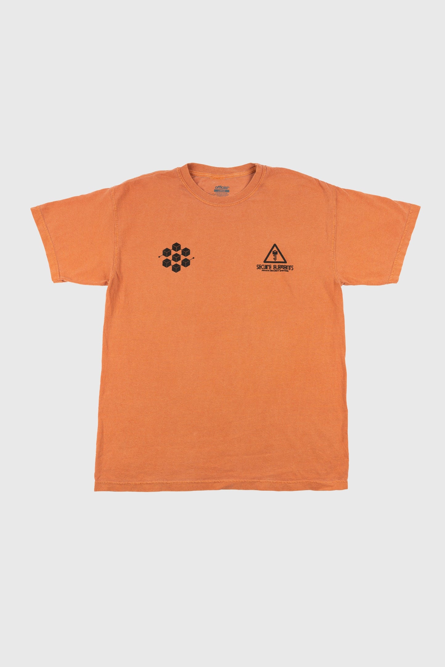 Secure Elements T-Shirt (Distressed Orange) by The Official Brand