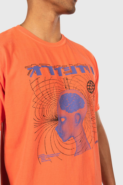 Spirit Into Matter T-Shirt (Bright Coral) by The Official Brand