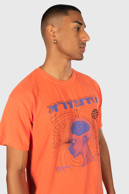 Spirit Into Matter T-Shirt (Bright Coral) by The Official Brand