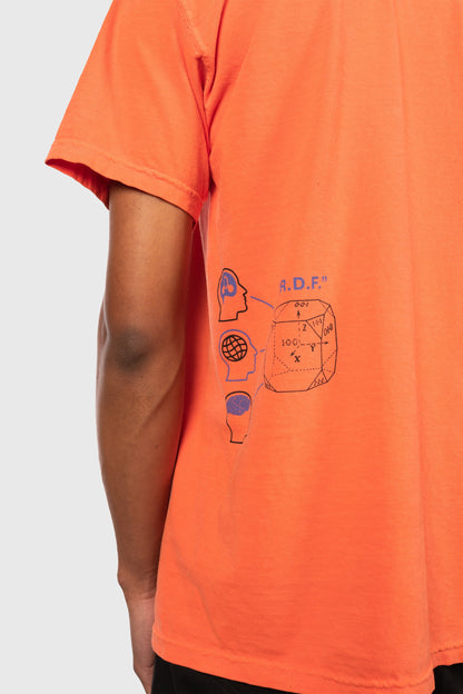 Spirit Into Matter T-Shirt (Bright Coral) by The Official Brand