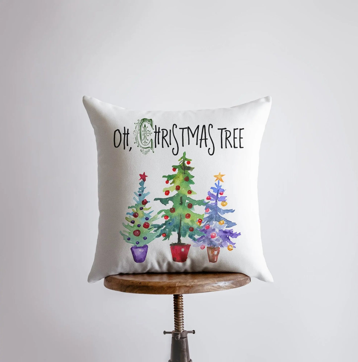 Oh, Christmas Tree | Throw Pillows | Christmas Pillow | Christmas Decor Pillow | Christmas Tree | Best Friend Christmas Gift | New Home Gift by UniikPillows