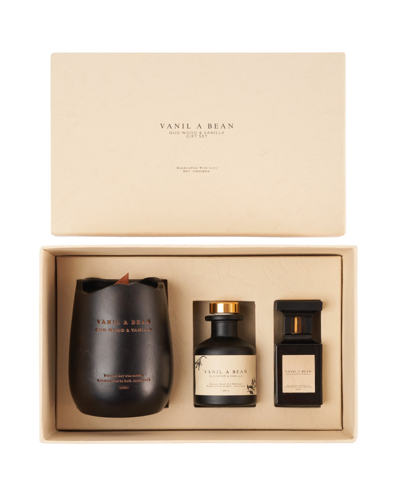 Oud Wood & Vanilla Gift Set by VANIL A BEAN