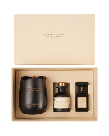 Oud Wood & Vanilla Gift Set by VANIL A BEAN