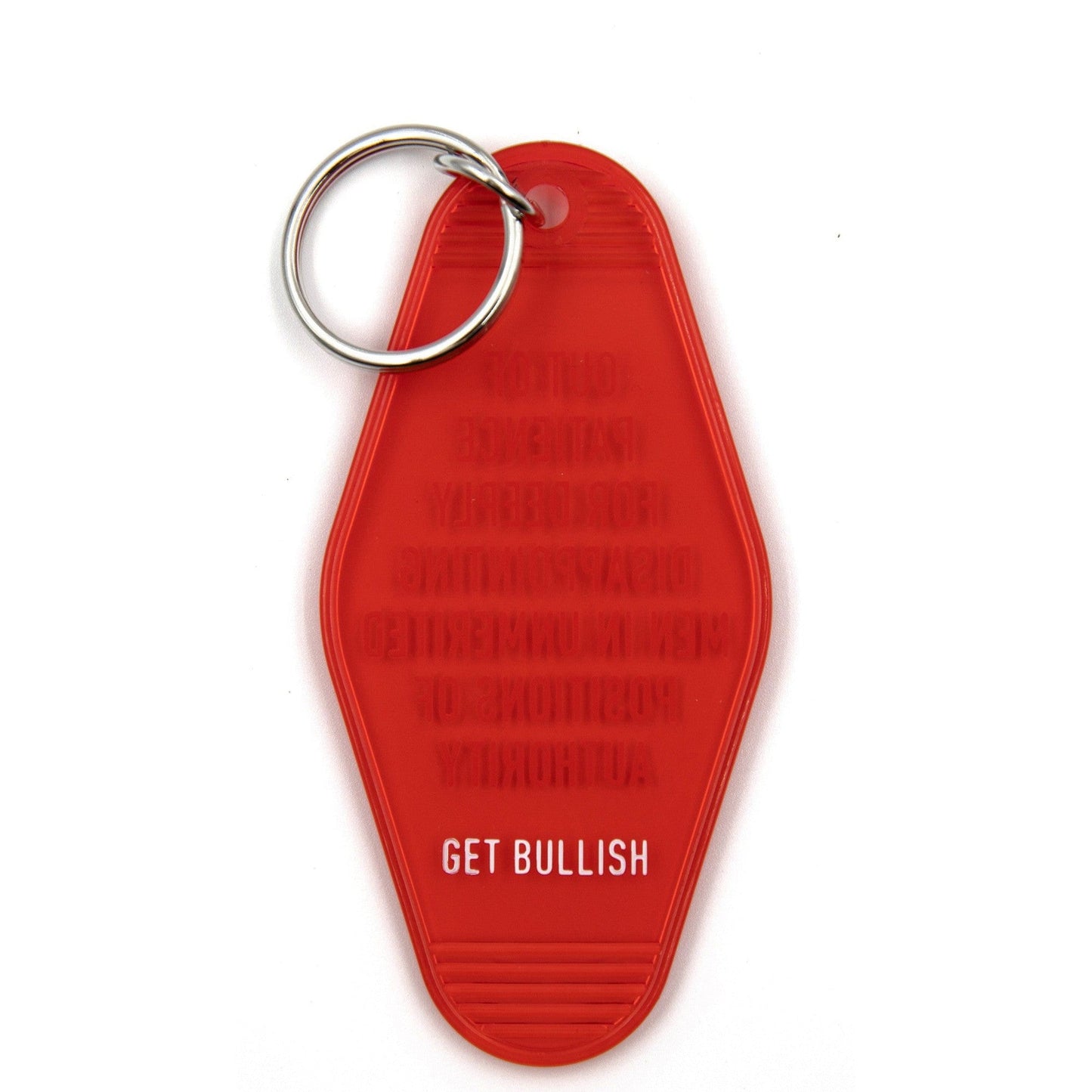 Out of Patience for Deeply Disappointing Men Motel Style Keychain by The Bullish Store