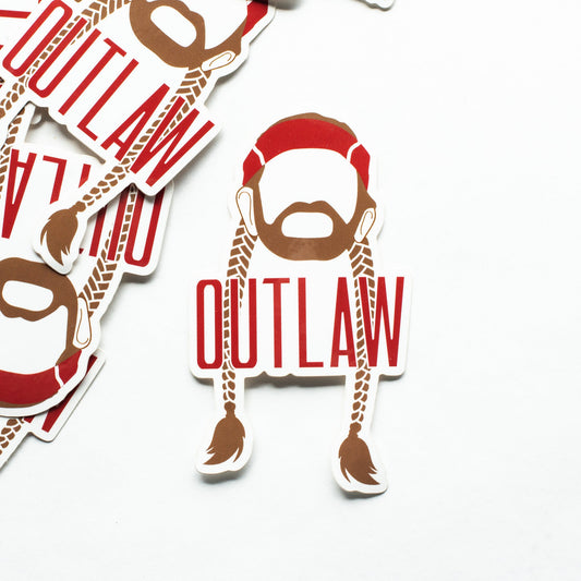 Outlaw Willie Sticker by Music City Creative