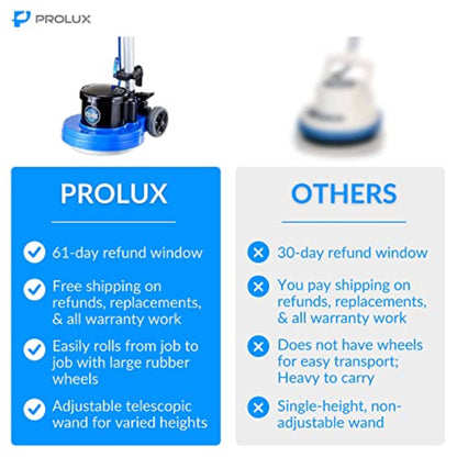 Prolux Core 15" Heavy Duty Single Pad Commercial Polisher Floor Buffer Machine Scrubber by Prolux Cleaners