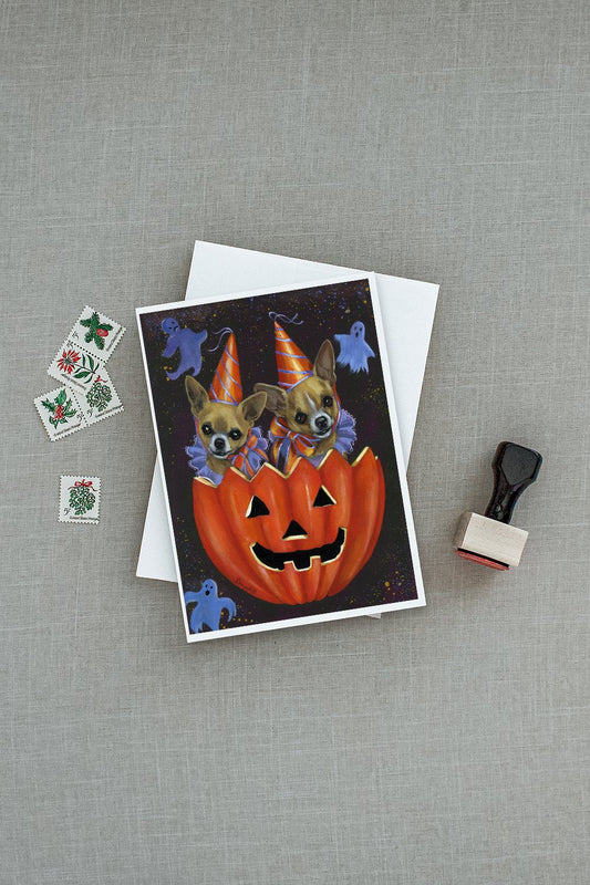 Chihuahua Halloweenies Greeting Cards and Envelopes Pack of 8 by Caroline's Treasures