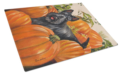 Scottish Terrier Scottie Pumpkins Glass Cutting Board Large PPP3168LCB by Caroline's Treasures