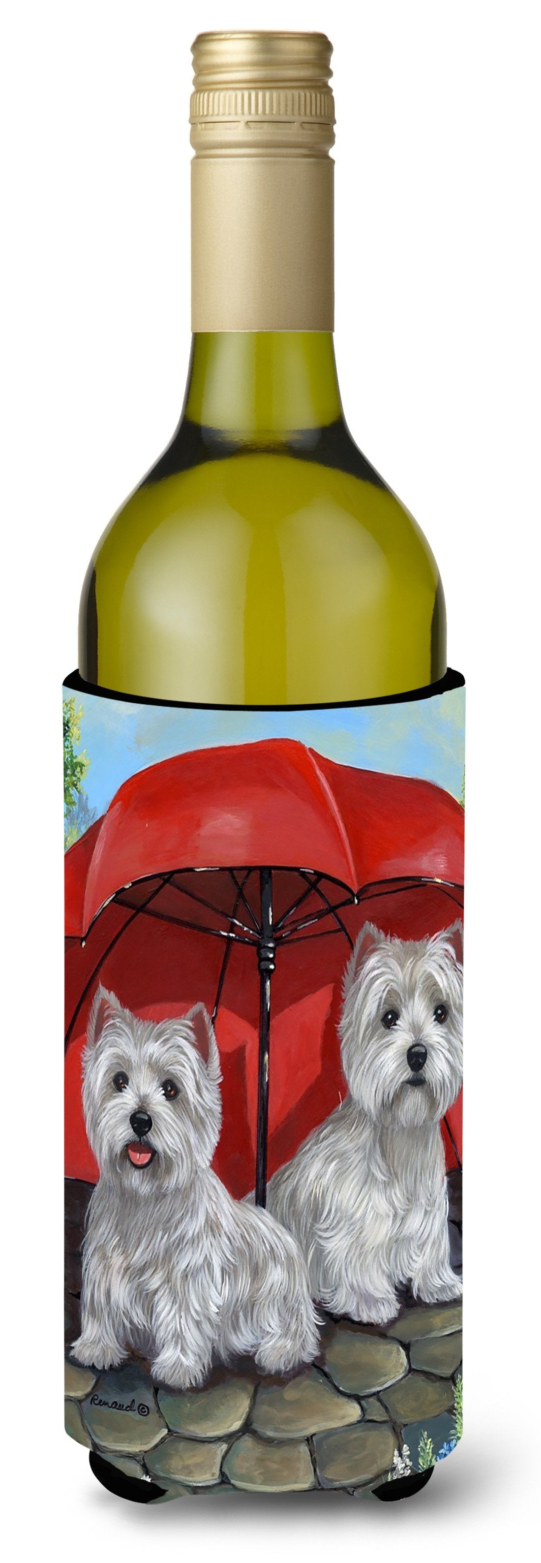 Westie April Showers Wine Bottle Hugger PPP3198LITERK by Caroline's Treasures