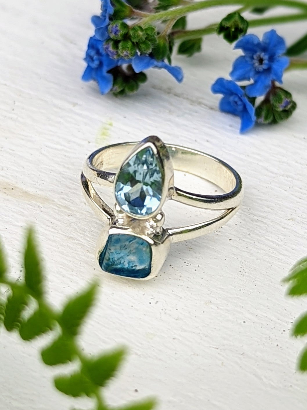 Topaz Duo Ring by Ash & Rose