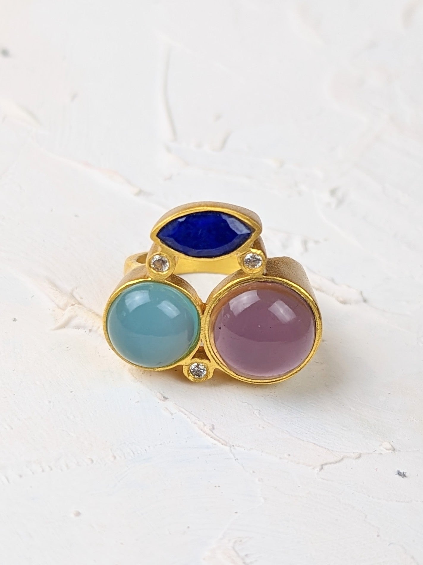 Three-Stone Statement Ring - FINAL SALE by Ash & Rose