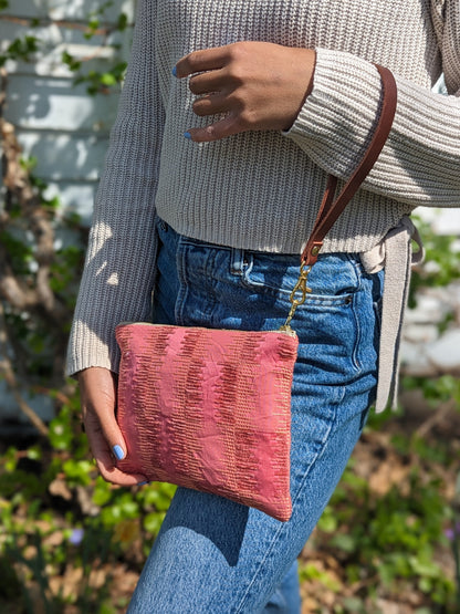 Shades of Apricot Wristlet Purse by Ash & Rose