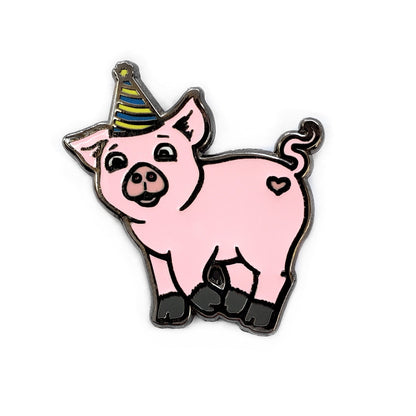 Party Pig Pin by Kolorspun