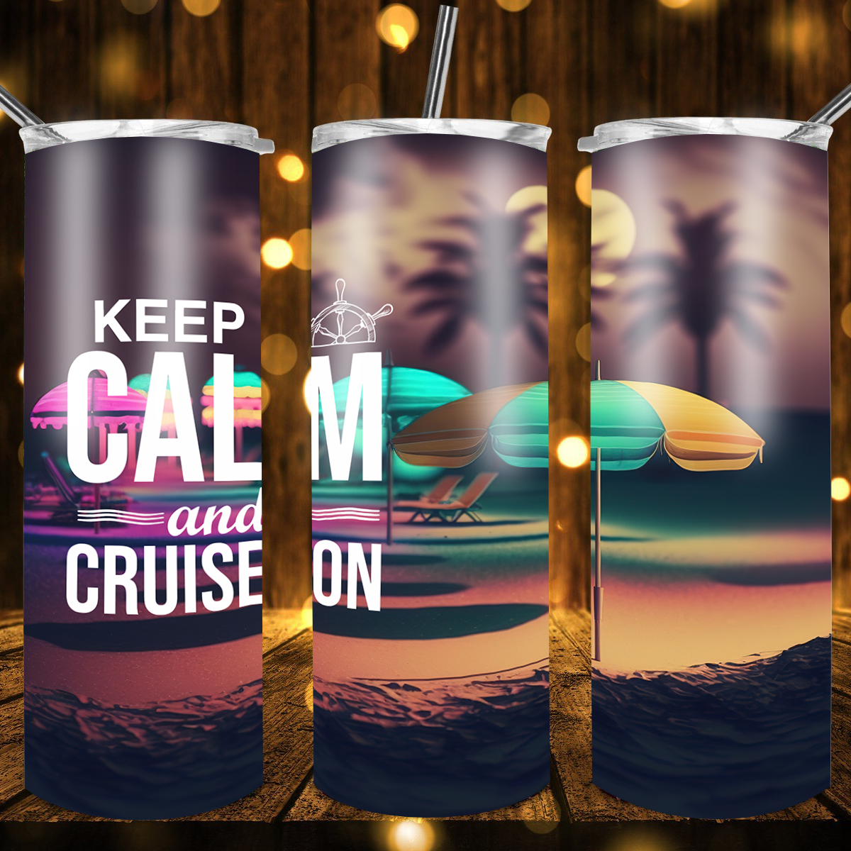 Peace Love Cruis Tumbler by Crafty Casey's