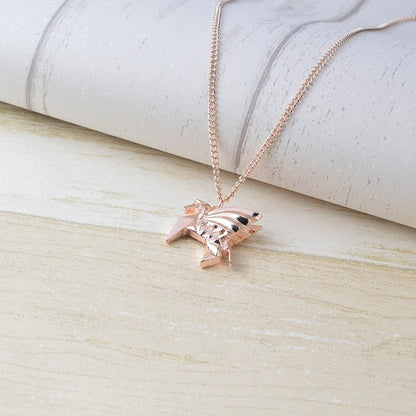 Pegasus Geometric Pendant Necklace in a Gift Box | Gold or Rose Gold) by The Bullish Store