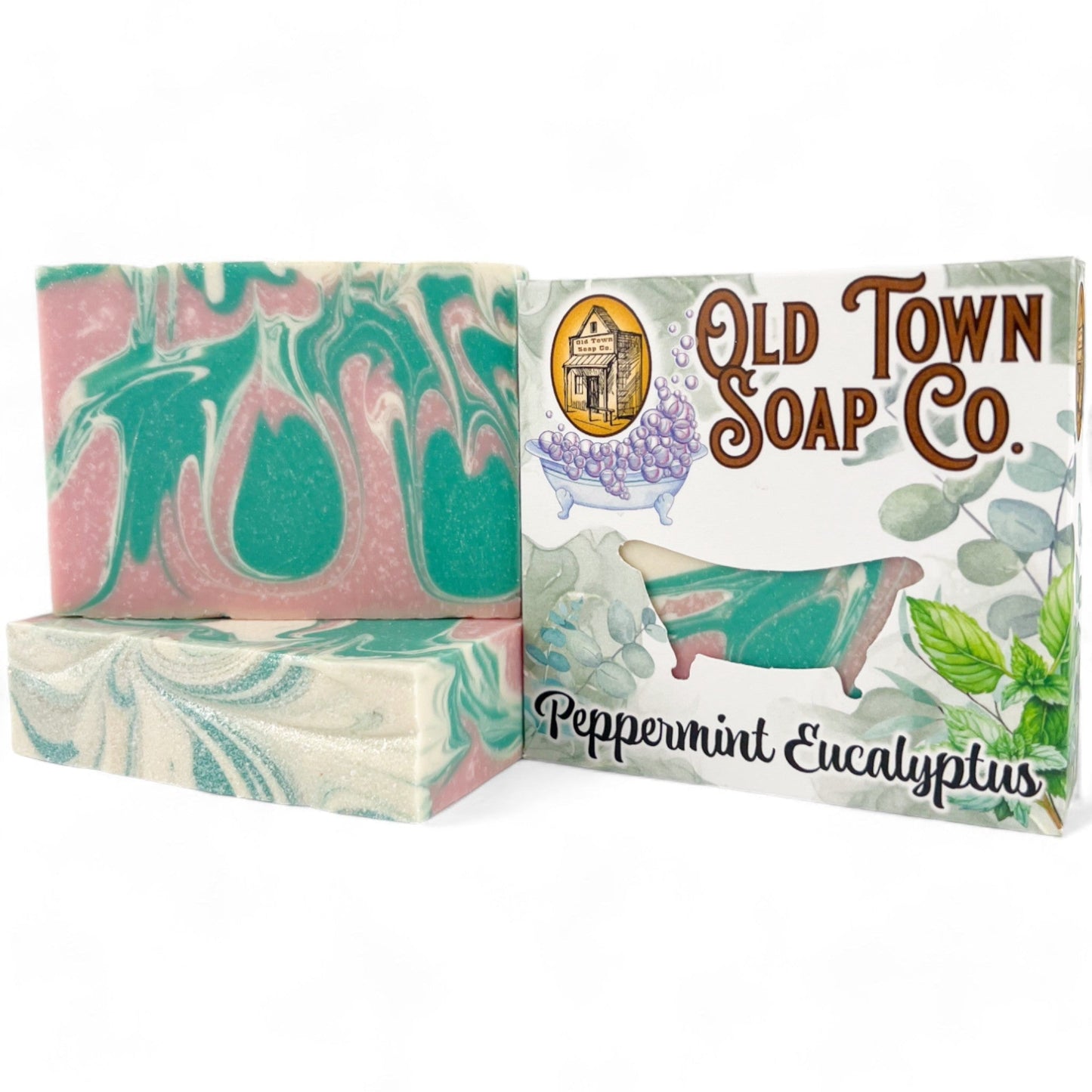 Peppermint Eucalyptus -Bar Soap by Old Town Soap Co.