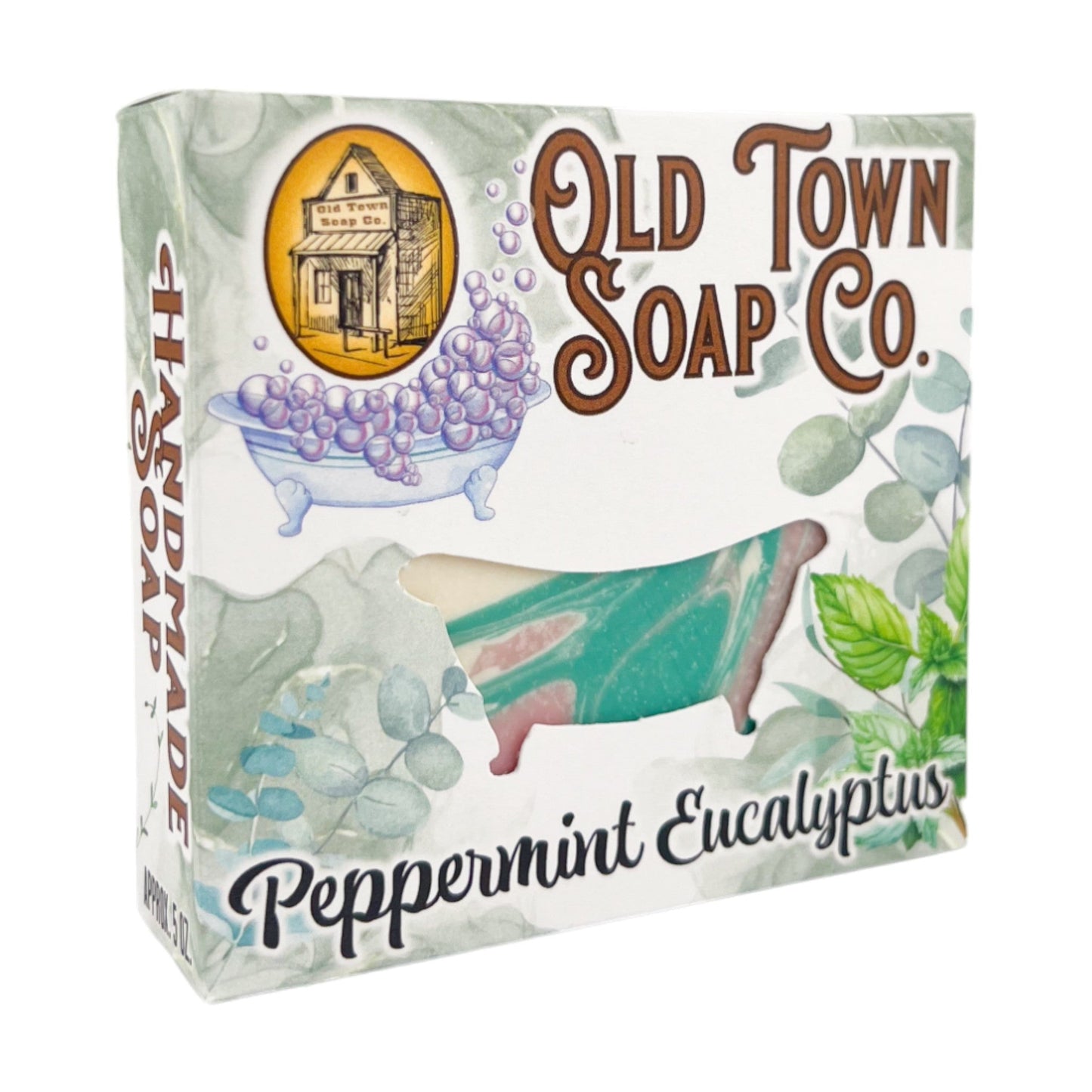 Peppermint Eucalyptus -Bar Soap by Old Town Soap Co.