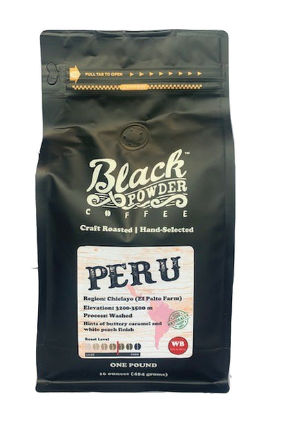 Peru Naturally Grown | Fairly Traded | Medium Roast by Black Powder Coffee