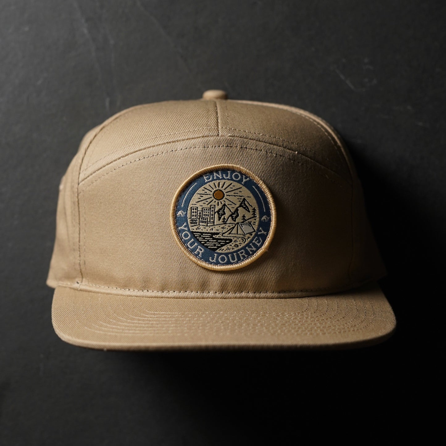 The EYJ Badge Hat - TAN by Bullstrap