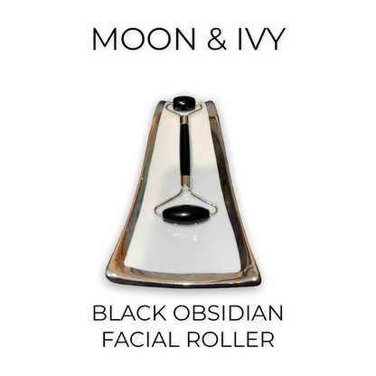 BLACK OBSIDIAN FACIAL ROLLER by Moon & Ivy