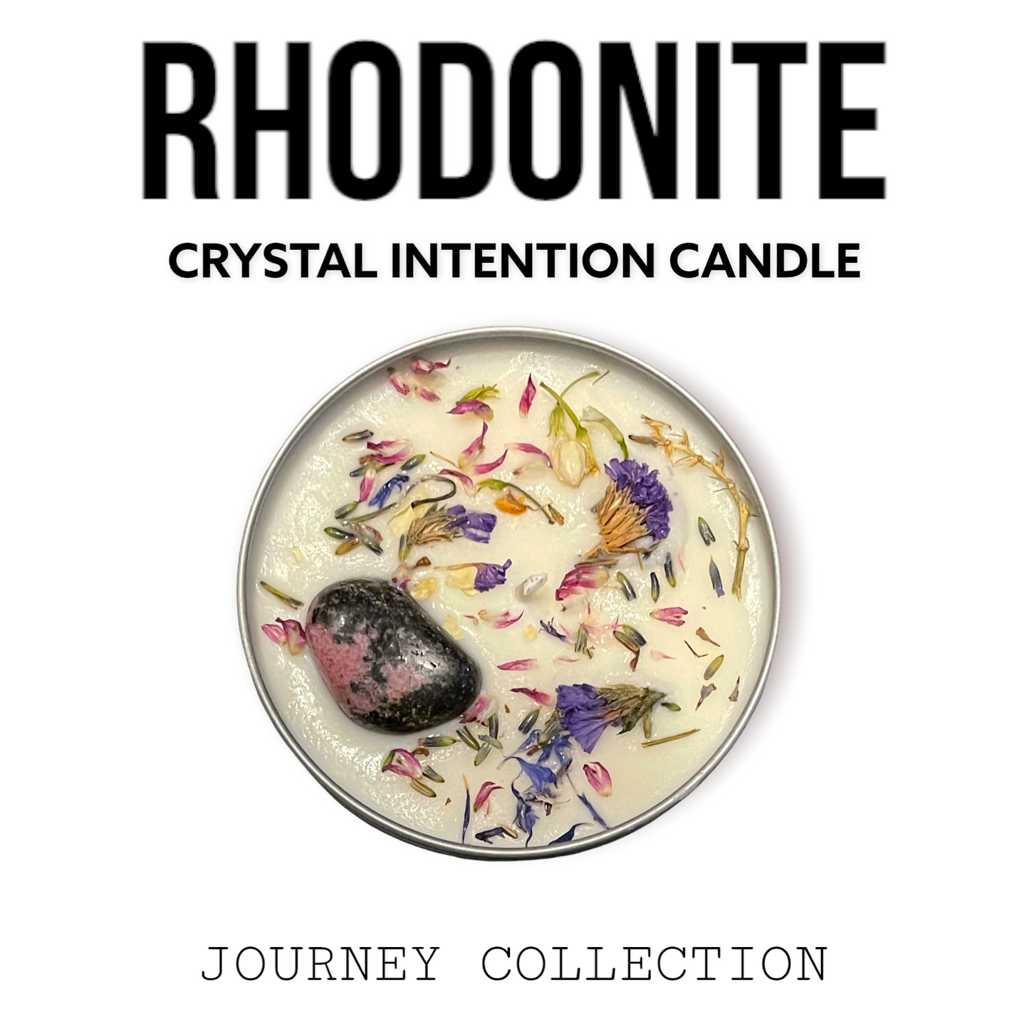 JOURNEY COLLECTION Choose Your Crystal 9oz Natural Soy Wax Intention Candle by Moon & Ivy