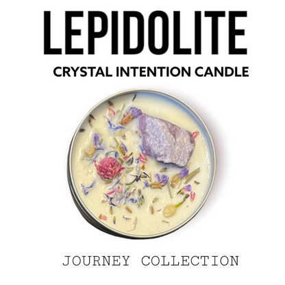 JOURNEY COLLECTION Choose Your Crystal 9oz Natural Soy Wax Intention Candle by Moon & Ivy