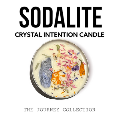 JOURNEY COLLECTION Choose Your Crystal 9oz Natural Soy Wax Intention Candle by Moon & Ivy