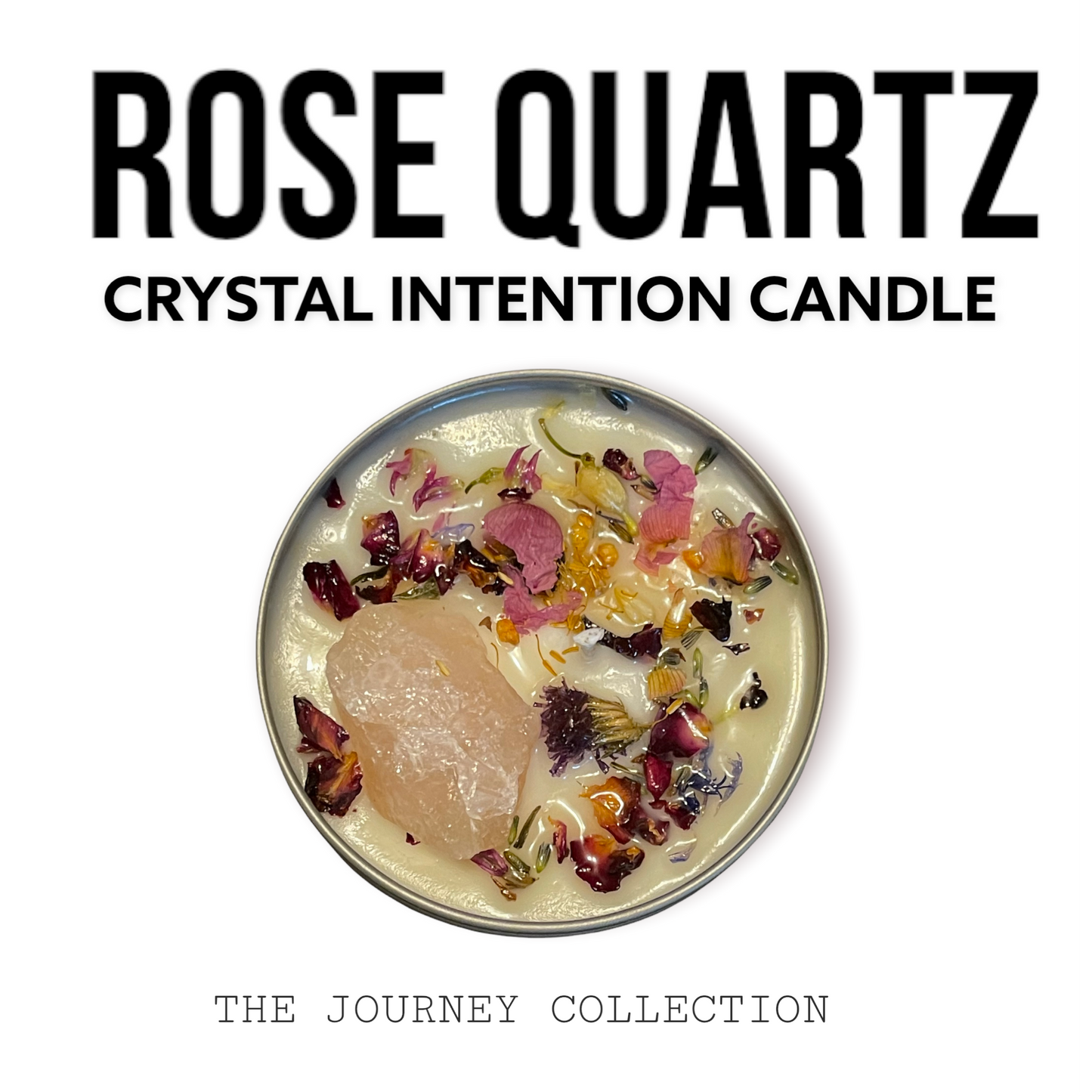 JOURNEY COLLECTION Choose Your Crystal 9oz Natural Soy Wax Intention Candle by Moon & Ivy