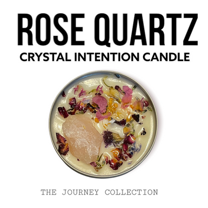 JOURNEY COLLECTION Choose Your Crystal 9oz Natural Soy Wax Intention Candle by Moon & Ivy