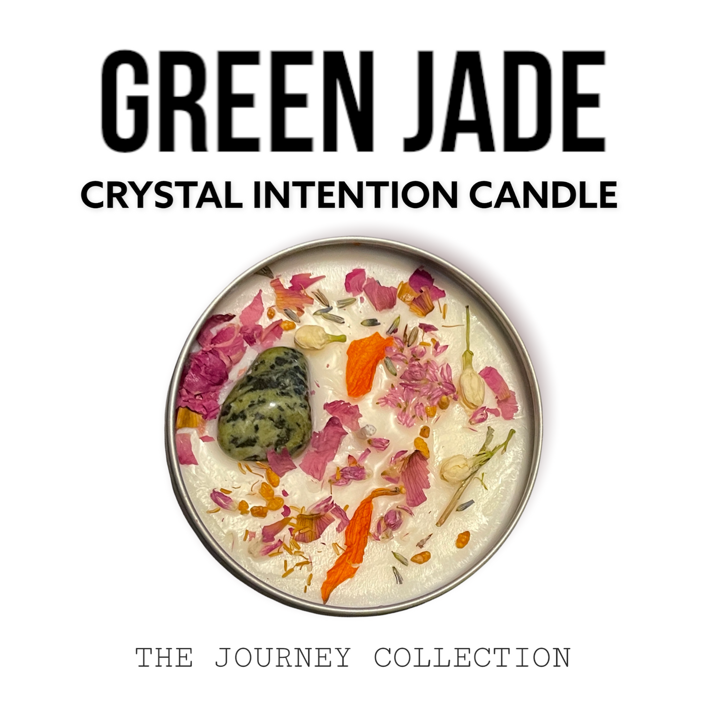 JOURNEY COLLECTION Choose Your Crystal 9oz Natural Soy Wax Intention Candle by Moon & Ivy