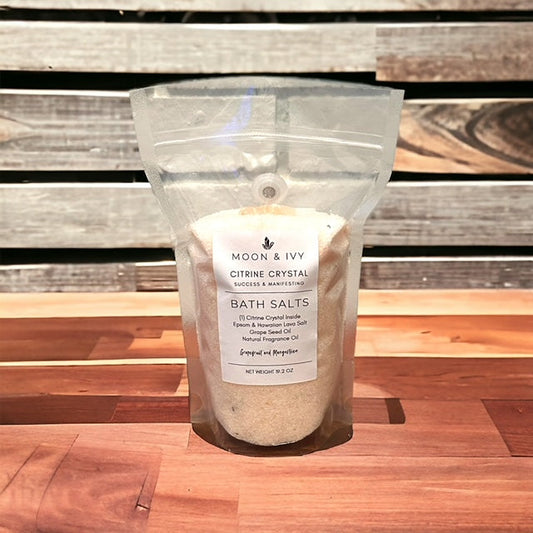 CITRINE CRYSTAL BATH SALTS by Moon & Ivy