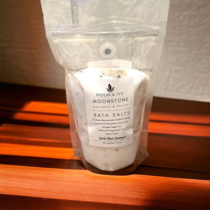 Moonstone Bath Salts by Moon & Ivy