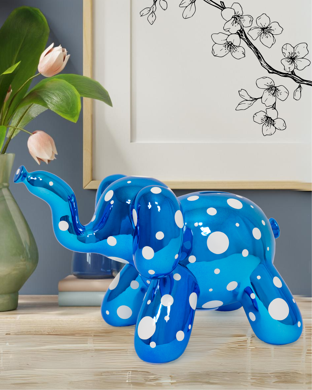 Balloon Money Bank Polka Dot Elephant by Made By Humans