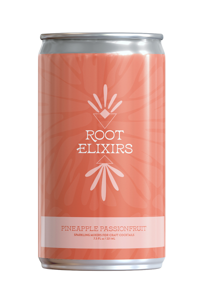 Root Elixirs Mini Cocktail Kit- Sparkling Premium Cocktail Mixers- 4 Cans 7.5 oz & Custom Premium Cocktail Garnish Packet by Farm2Me