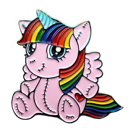 Plush Unicorn Pin by Kolorspun