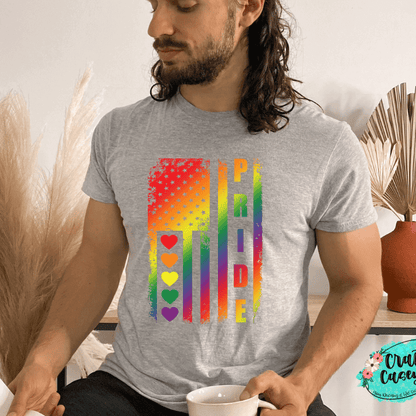 Pride Flag Unisex T-shirt by Crafty Casey's