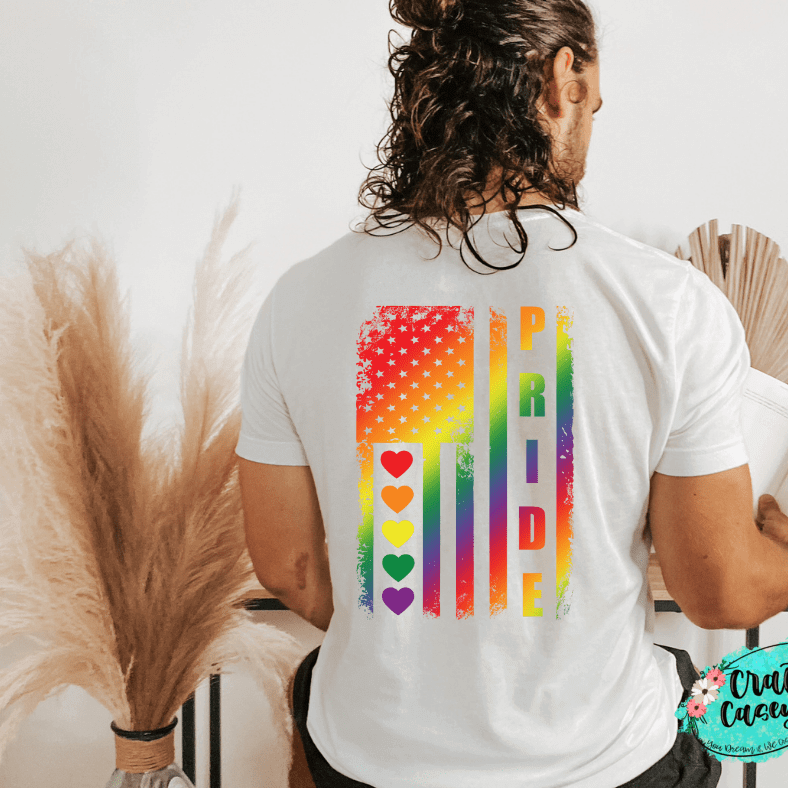 Pride Flag Unisex T-shirt by Crafty Casey's