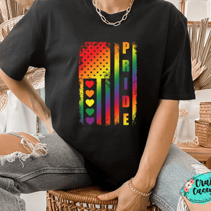 Pride Flag Unisex T-shirt by Crafty Casey's